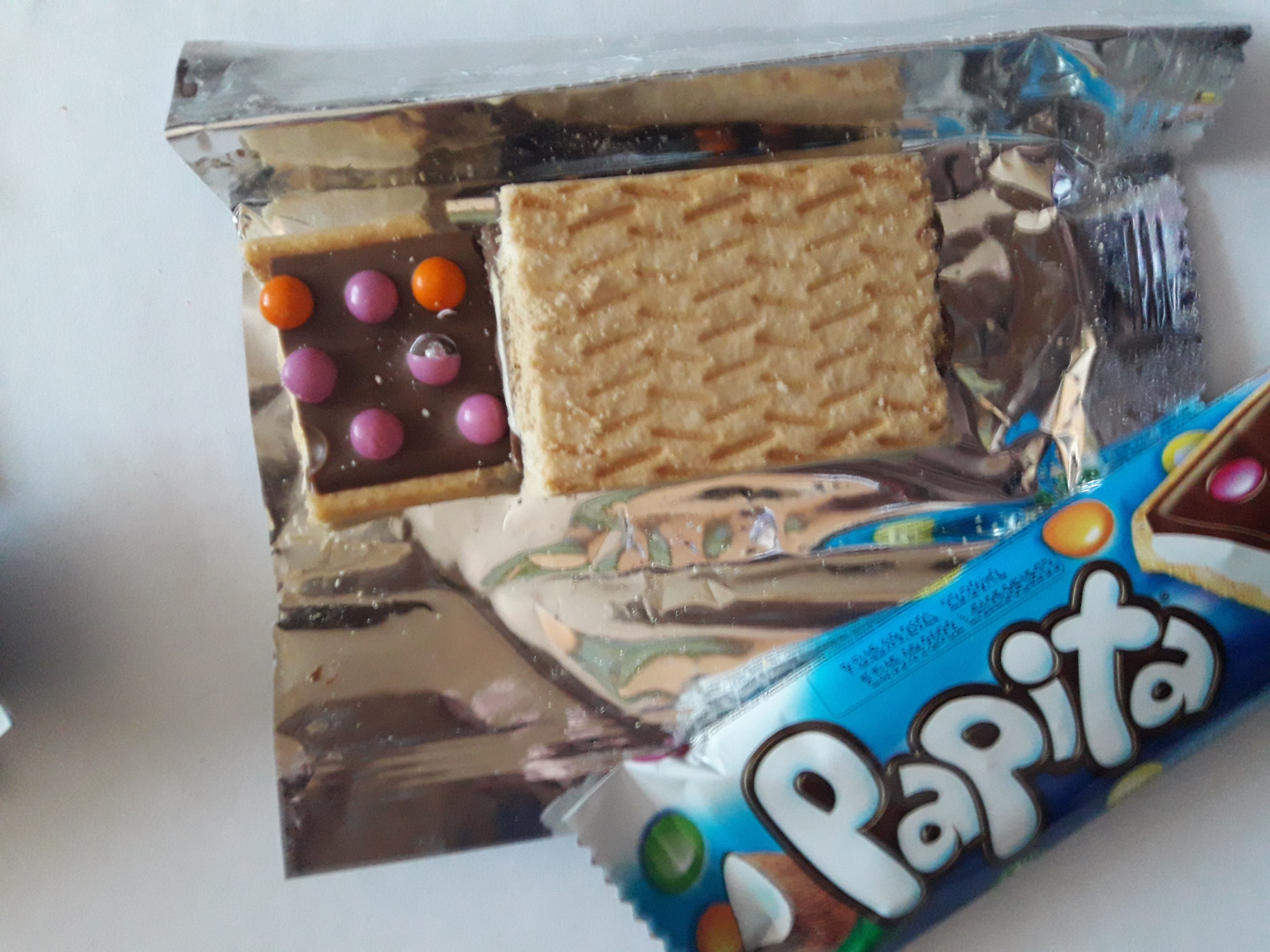 Фотография покупателя товара Печенье Papita с молочным шоколадом, кокосом и драже, 33 г - Фото 7
