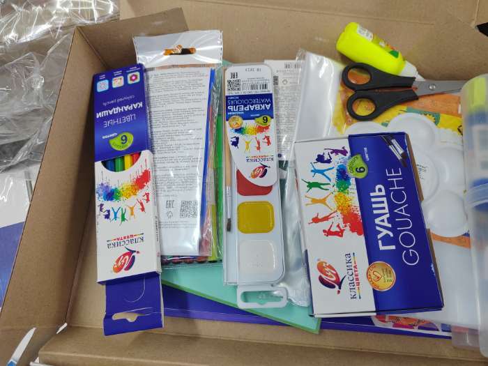 Фотография покупателя товара Набор первоклассника, 60 предметов, ЛУЧ, в папке - Фото 4