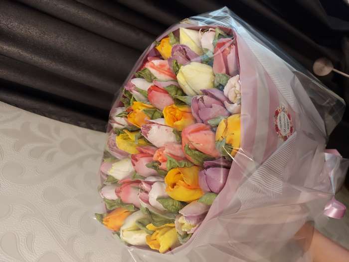 Фотография покупателя товара Наклейка для цветов и подарков "Важен каждый миг", 16 × 9,5 см