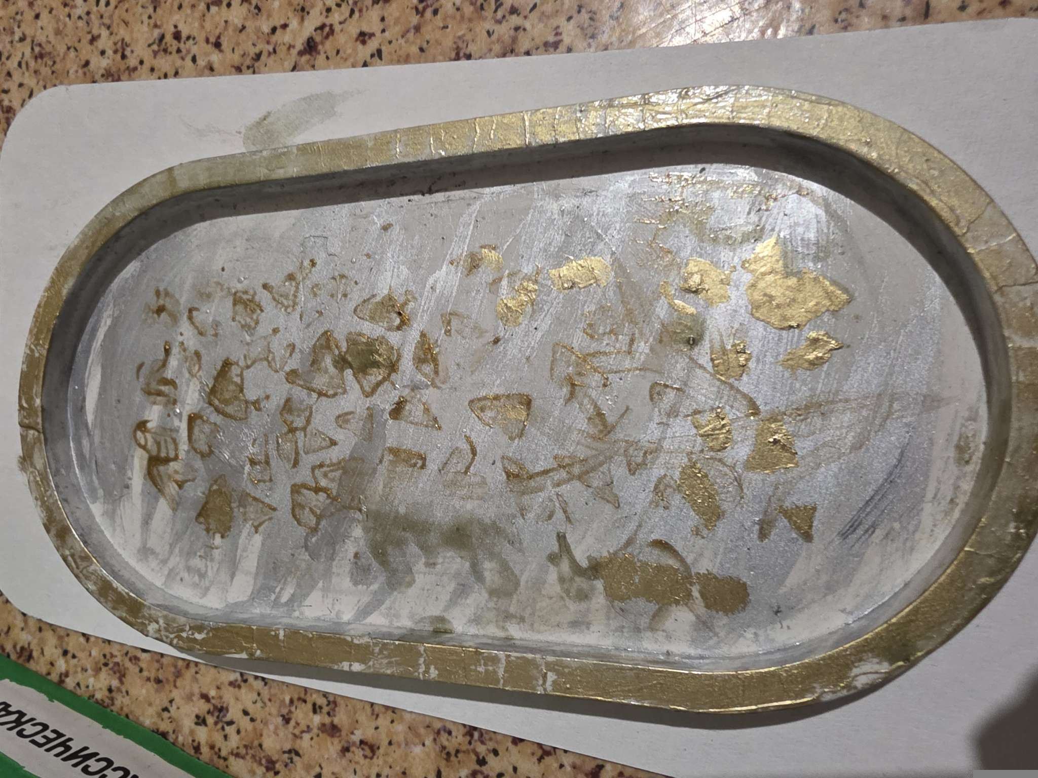 Фотография покупателя товара Трафарет фоновый пластик «Геометрия. Абстракция», 13×13 см - Фото 2