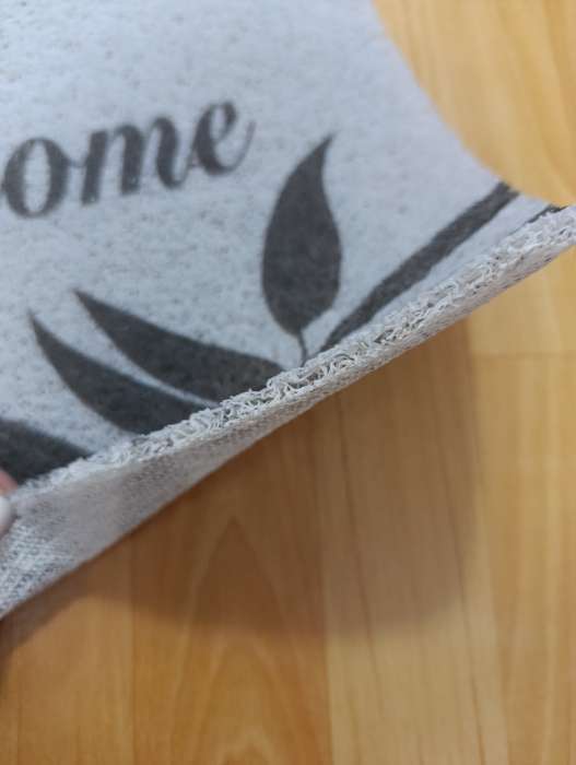 Фотография покупателя товара Коврик придверный Доляна Welcome home, 38×58 см, серый - Фото 2