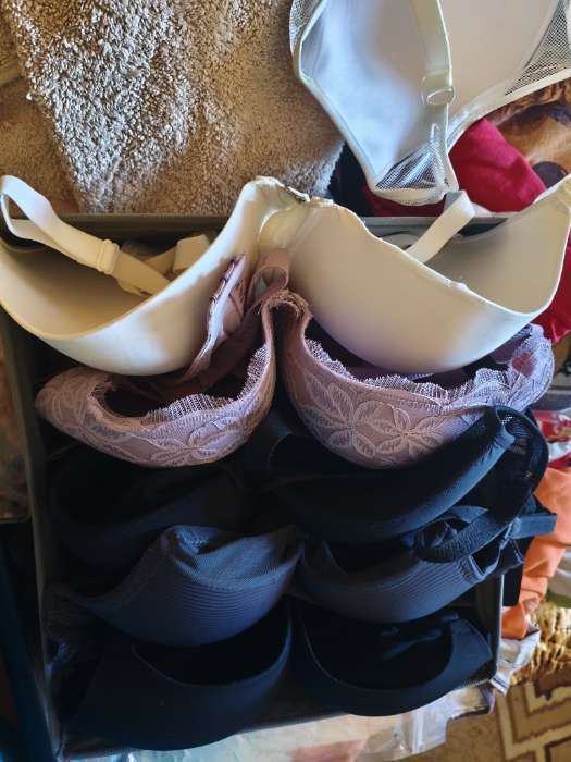 Фотография покупателя товара Органайзер для хранения белья Доляна «Фора», 7 ячеек, 34×30.5×10 см, серый - Фото 6