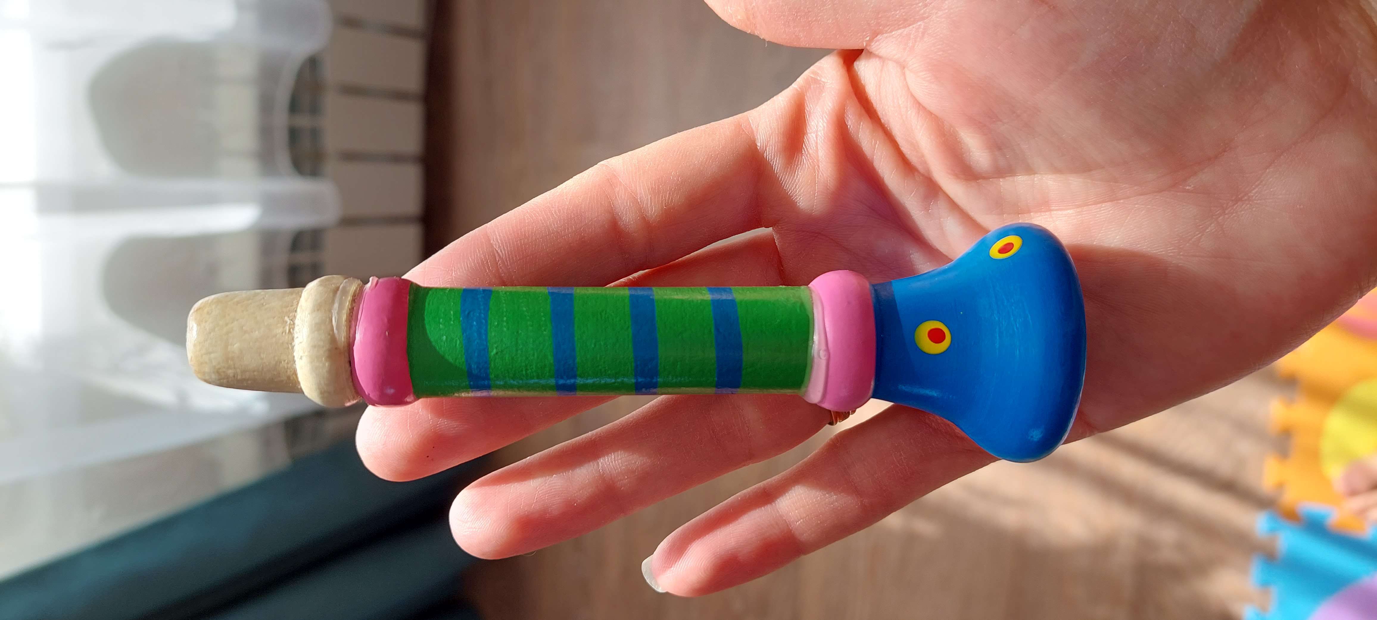 Фотография покупателя товара Музыкальная игрушка «Дудочка на веревочке», высокая, цвета МИКС - Фото 22