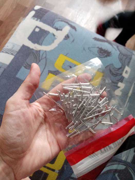 Фотография покупателя товара Заклёпки ТУНДРА krep, вытяжные, алюминий-сталь, 3,2х12 мм, неокрашенные, 50 шт