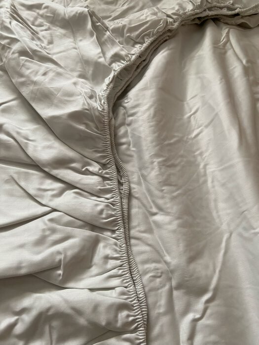 Фотография покупателя товара Простыня на резинке 2-спальная SL Home Foggy Dew, 180×200+30 см, сатин - Фото 1