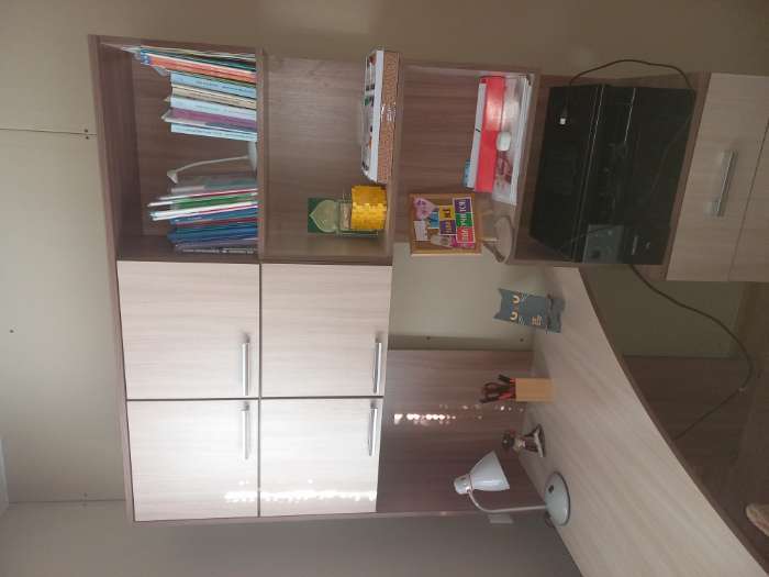 Фотография покупателя товара Стол компьютерный №1, левый, 1280×2000×1450 мм, цвет дуб вотан/белый - Фото 10