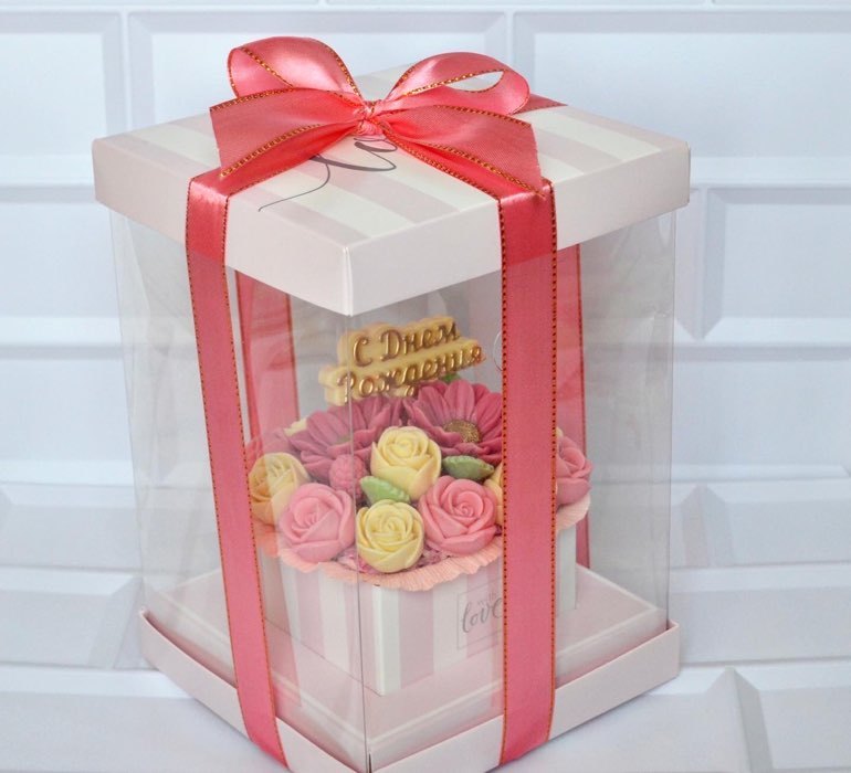Фотография покупателя товара Коробка подарочная для цветов с вазой и PVC окнами складная, упаковка, «With love», 16 х 23 х 16 см - Фото 13