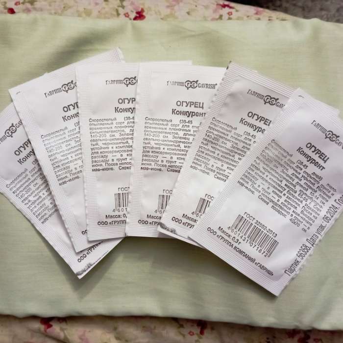 Фотография покупателя товара Семена Огурец «Конкурент», 0.3 г, «Гавриш» - Фото 3