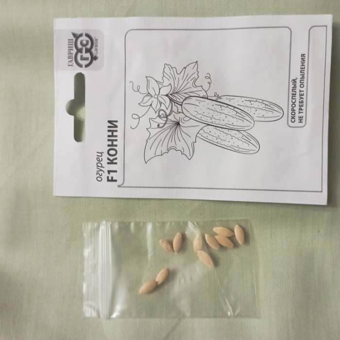 Фотография покупателя товара Семена Огурец «Конни», F1, 0.3 г, «Гавриш» - Фото 1