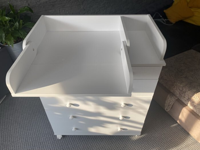 Фотография покупателя товара Комод пеленальный детский ИНКАНТО OSKAR V 800/5, 84×45×101 см, 5 ящиков, белый - Фото 2