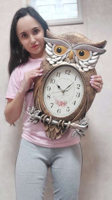 Фотография покупателя товара Детские настенные часы "Символ мудрости", плавный ход, 32 х 51 см - Фото 3