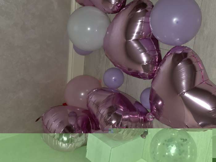 Фотография покупателя товара Воздушные шары фольгированные 19" «Нежно-розовое сердце», 5 шт. - Фото 3