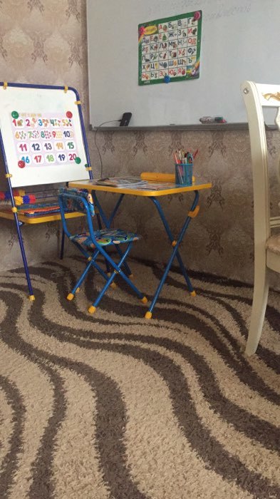 Фотография покупателя товара Комплект детской мебели «Познайка. Азбука» складной, цвета стула МИКС
