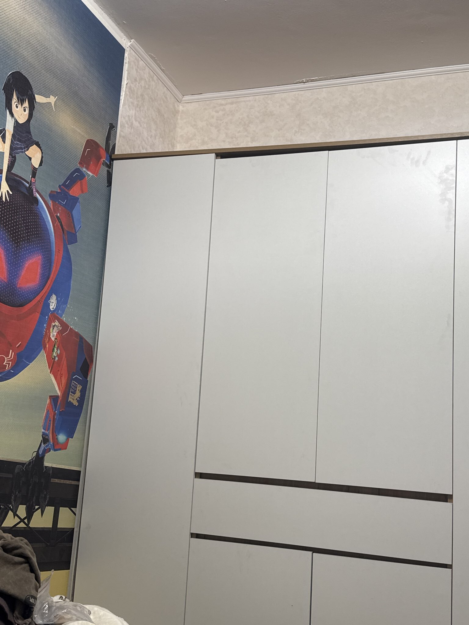 Фотография покупателя товара Шкаф прямой четырёхстворчатый для одежды «Лора», 1 ящик, 1800×570×2200 мм, цвет крафт золотой/белый - Фото 54