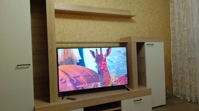 Фотография покупателя товара Стенка в гостиную «Дельта», 2648×456×1874 мм, цвет сонома/белый - Фото 3