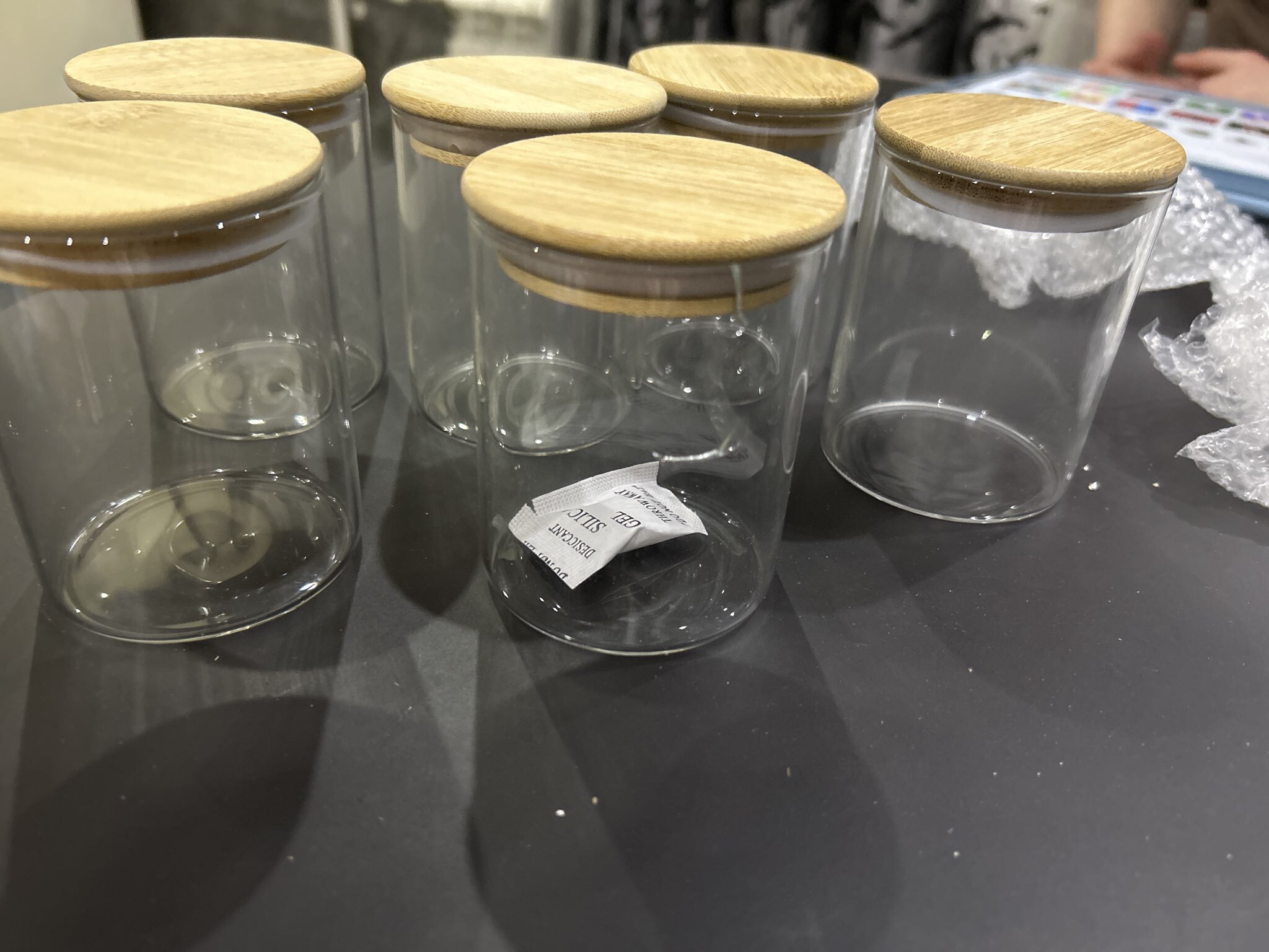 Фотография покупателя товара Банка для сыпучих продуктов BellaTenero «Эко», 200 мл, 6.5×8.5 см, с бамбуковой крышкой, стекло, прозрачная - Фото 4