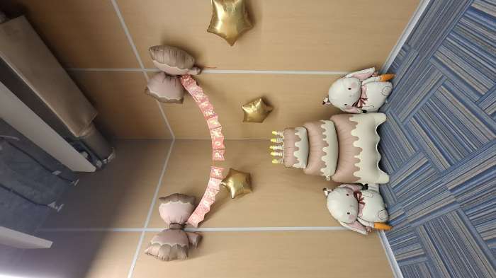 Фотография покупателя товара Воздушный шар фольгированный 35" «Кролик», матовый - Фото 1