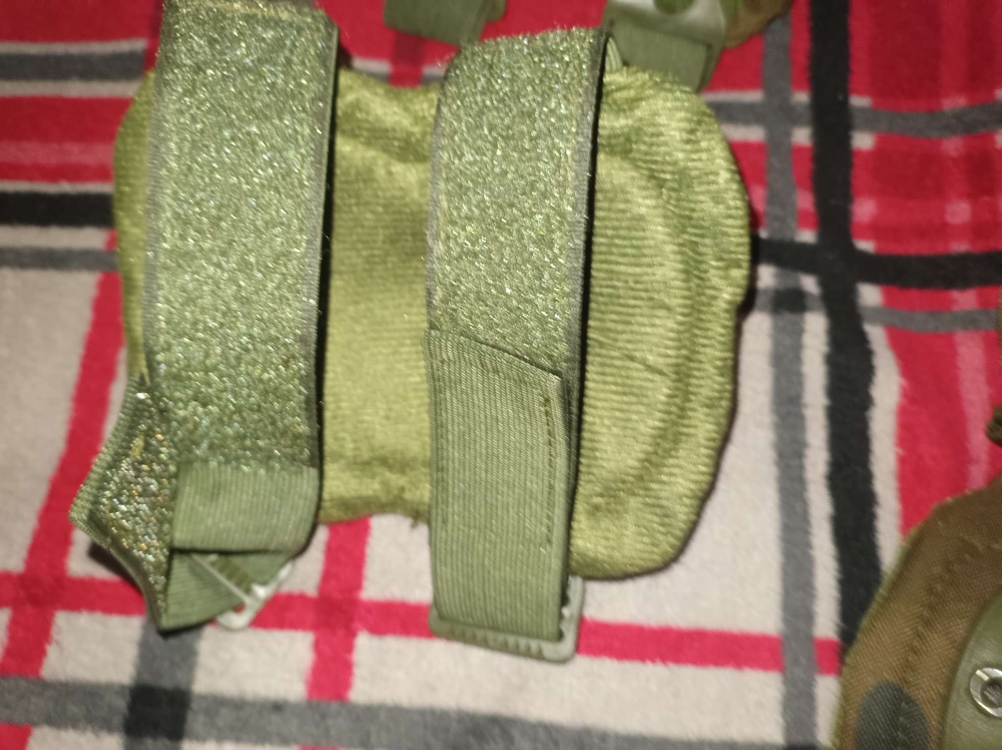 Фотография покупателя товара Набор наколенники 17×20 см и налокотники 14×17.5 см, хаки - Фото 2