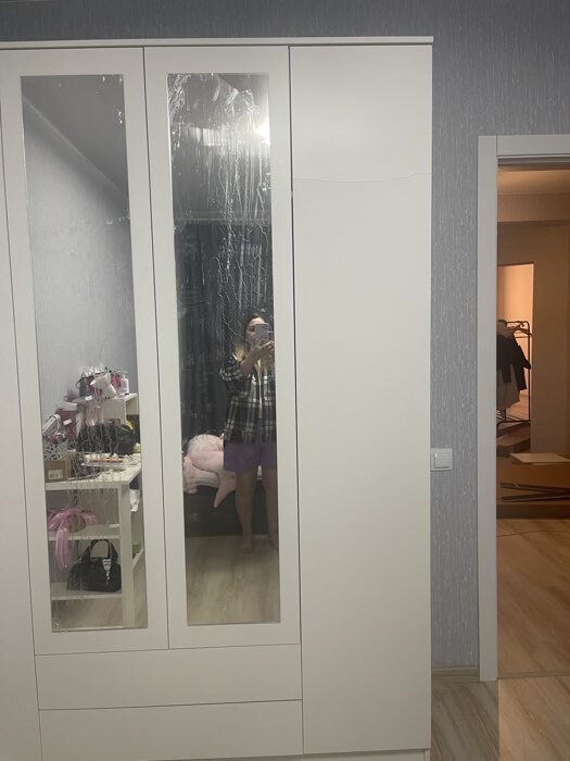 Фотография покупателя товара Шкаф прямой четырёхстворчатый «Квадро», 1600×487×2200 мм, цвет белый - Фото 241