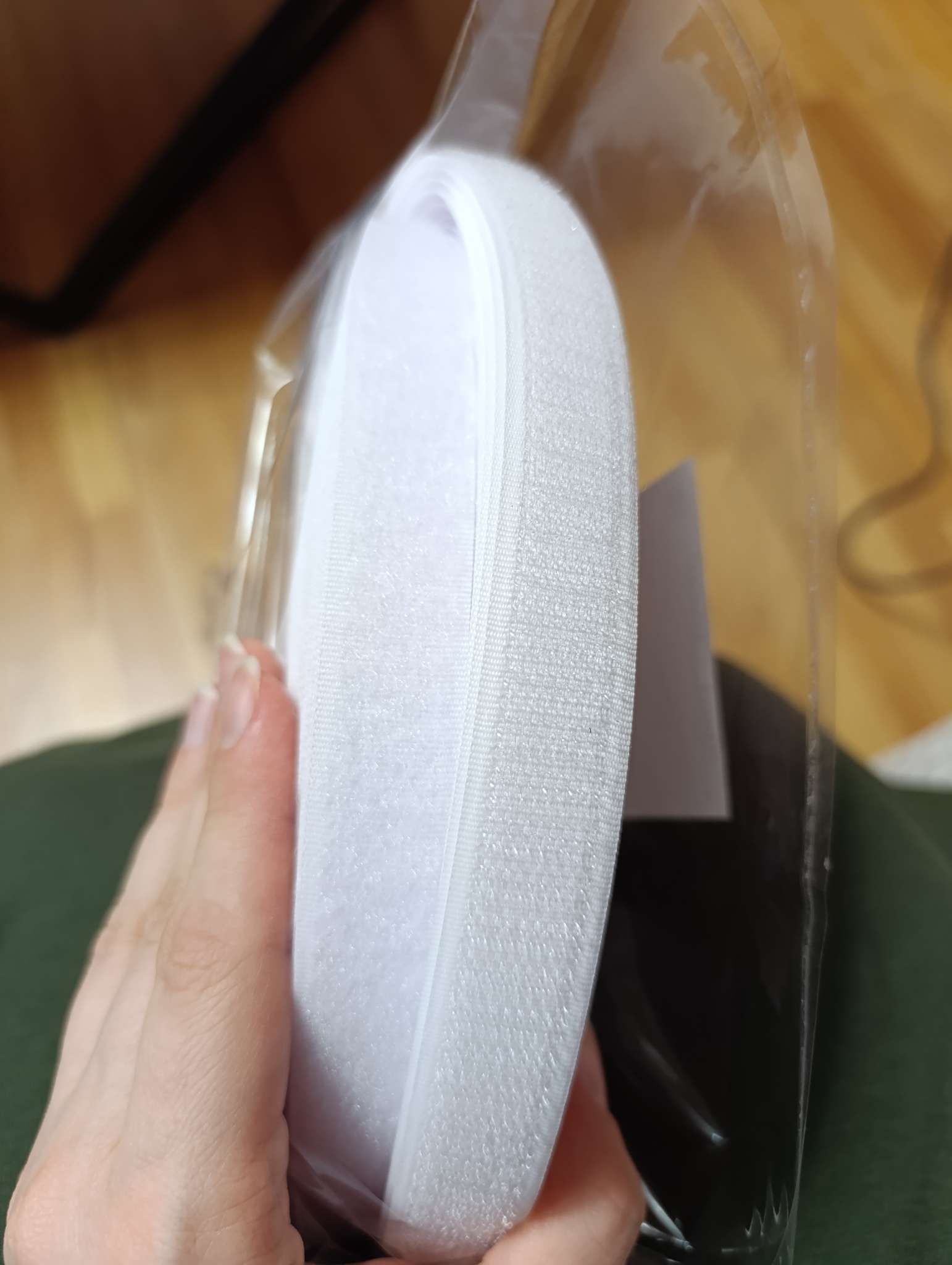 Фотография покупателя товара Липучка, 20 мм, 25±1 м, белая - Фото 2