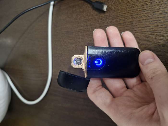 Фотография покупателя товара Зажигалка электронная «Медведь», USB, спираль, 3×7 см - Фото 5