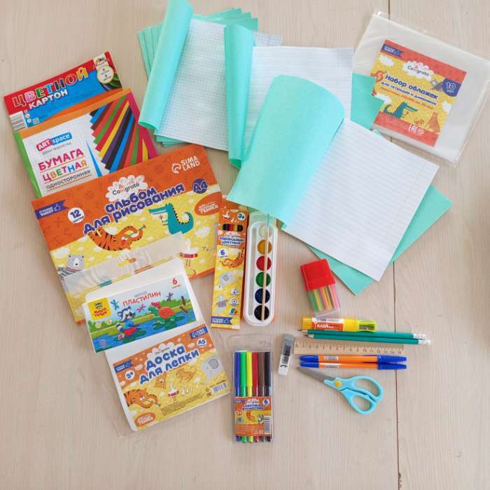 Фотография покупателя товара Набор первоклассника, 40 предметов, Calligrata «Цифры монстры», в папке - Фото 2