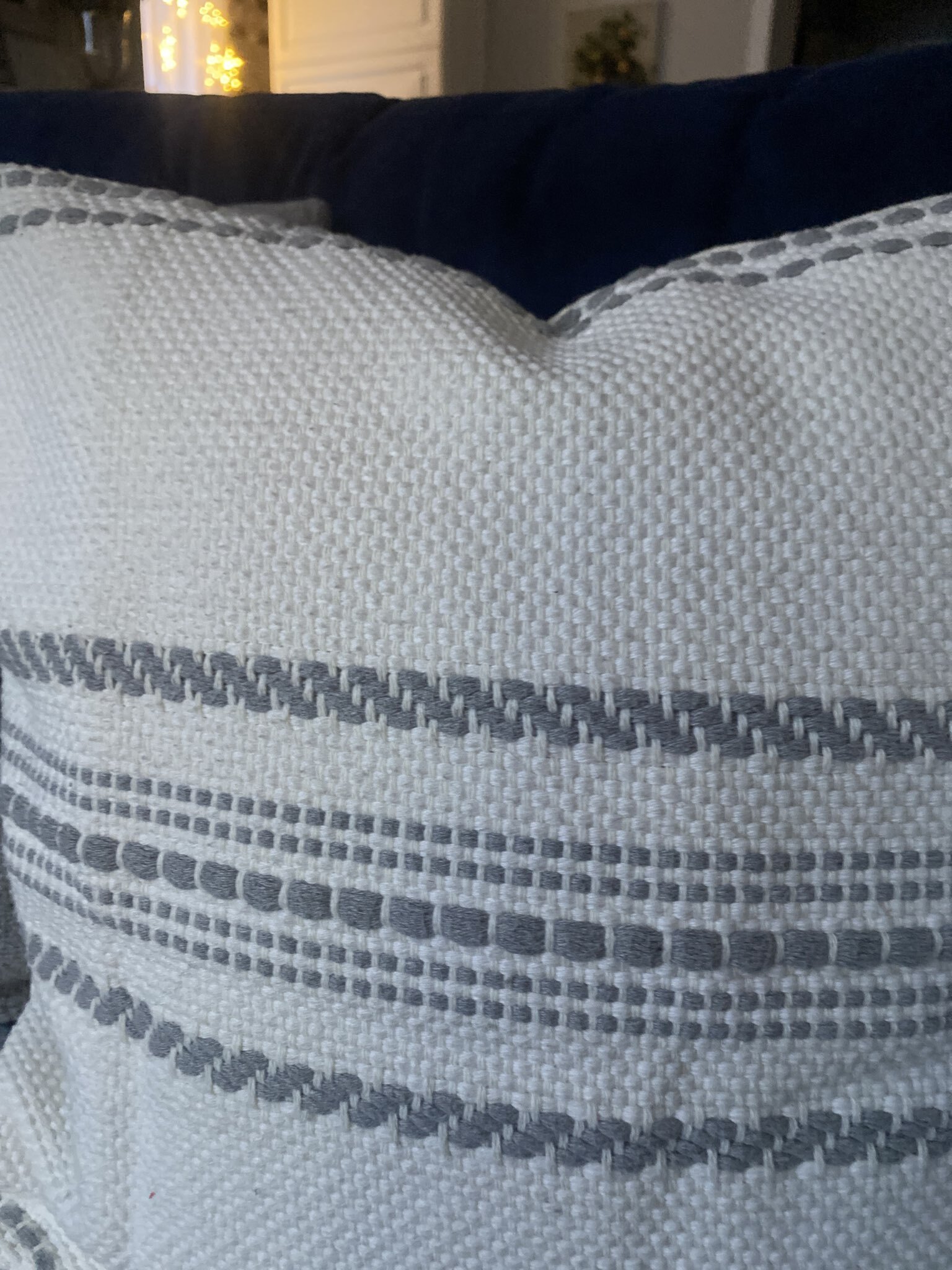 Фотография покупателя товара Наволочка декоративная с вышивкой SL Home, 45×45 см, хлопок 100%, серая - Фото 2