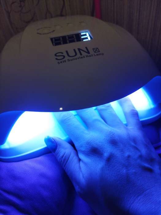 Фотография покупателя товара Лампа для гель-лака JessNail SUN X, UV/LED, 54 Вт, 36 таймер, таймер 10/30/60 сек, белая - Фото 2