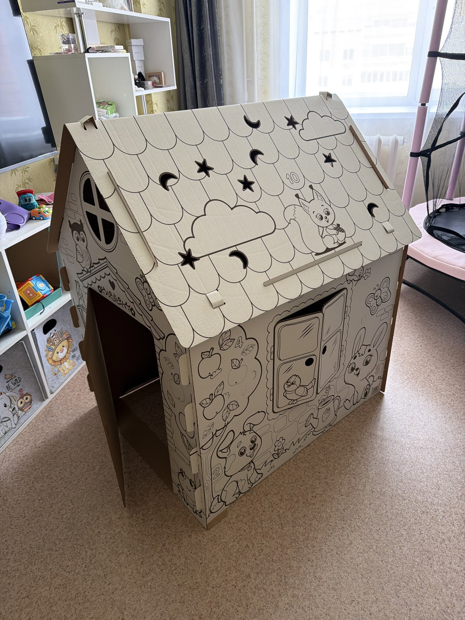 Фотография покупателя товара Дом-раскраска из картона «Мой домик» - Фото 2