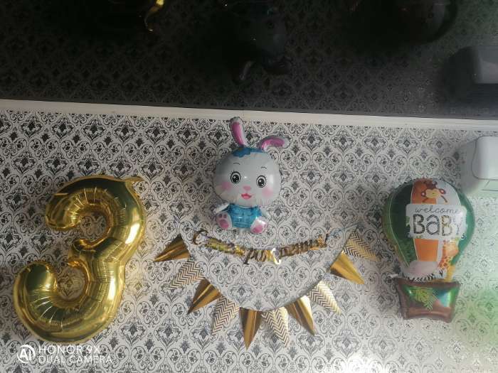 Фотография покупателя товара Воздушный шар фольгированный 40" «Цифра 8» - Фото 1