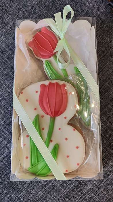 Фотография покупателя товара Коробка для печенья, белая, 25×18×3 см - Фото 6