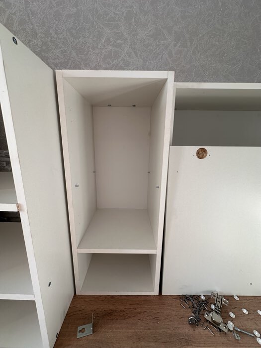 Фотография покупателя товара Кухонный гарнитур прямой «Варвара», 1600×600 мм, цвет белый - Фото 4