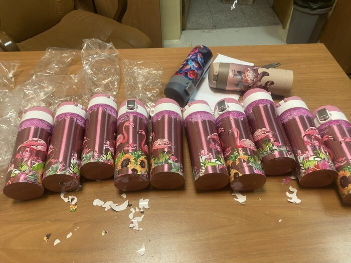 Фотография покупателя товара Термокружка, 350 мл «Фламинго», сохраняет тепло до 8 ч. - Фото 5