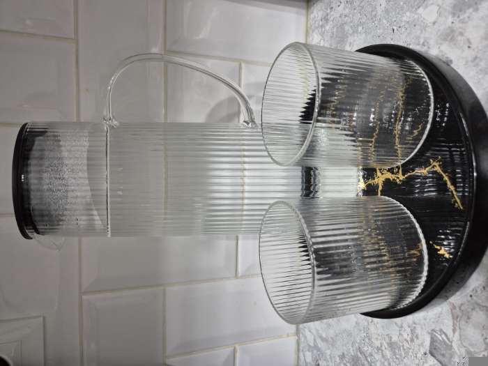 Фотография покупателя товара УЦЕНКА Кувшин для воды Magistro «Толедо», 1.3 л, 10×24 см, стекло, прозрачный - Фото 1