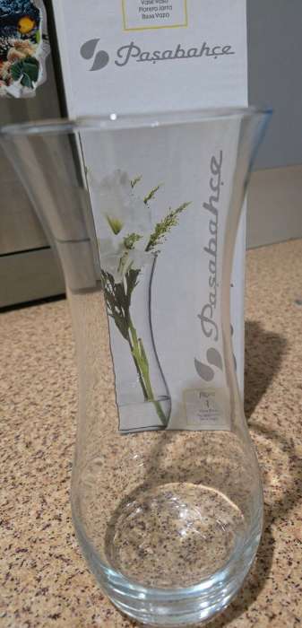 Фотография покупателя товара УЦЕНКА Ваза «Флора» 25.5 см прозрачная - Фото 1