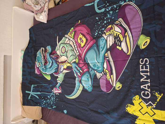 Фотография покупателя товара Пододеяльник 1.5-спальный «Этель» Xgames, 143×215 см, бязь - Фото 3