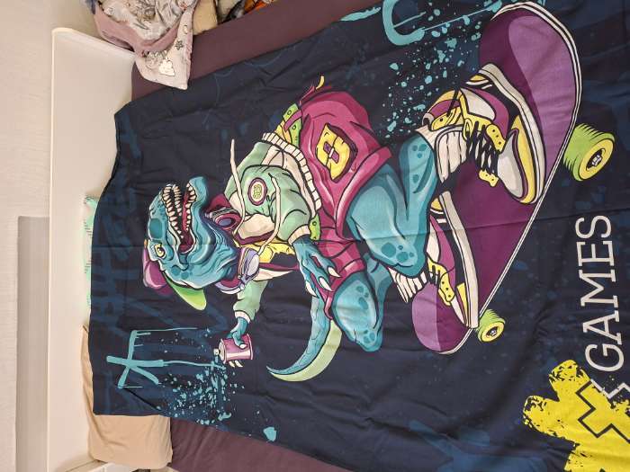 Фотография покупателя товара Пододеяльник 1.5-спальный «Этель» Xgames, 143×215 см, бязь - Фото 4