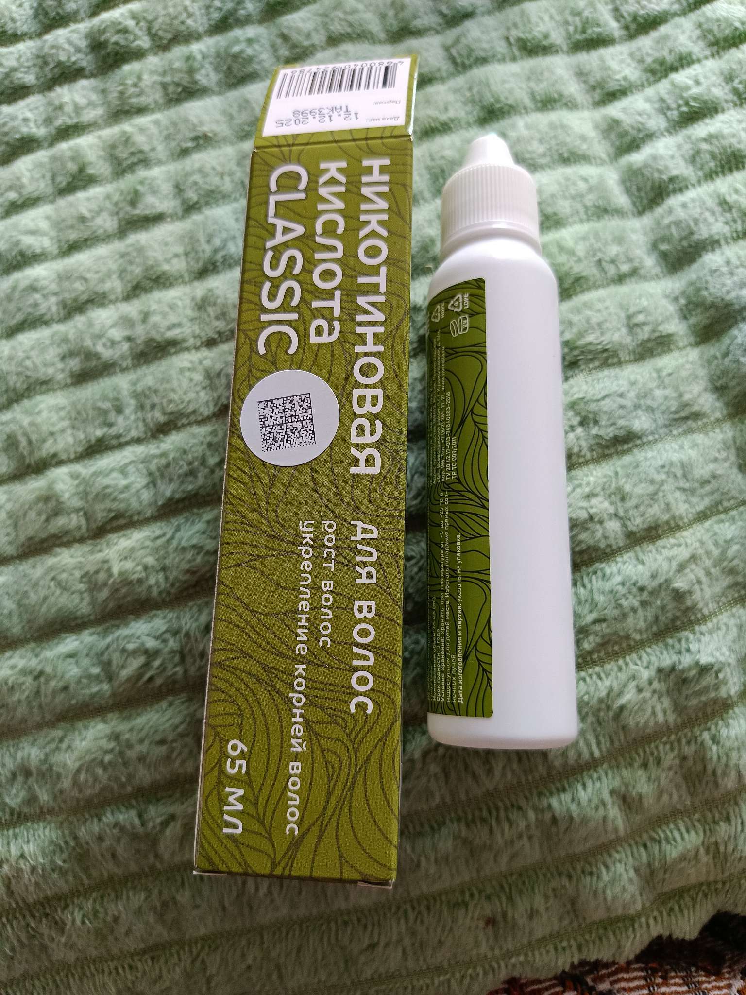 Фотография покупателя товара Никотиновая кислота для волос Mirrolla, 65 мл - Фото 1