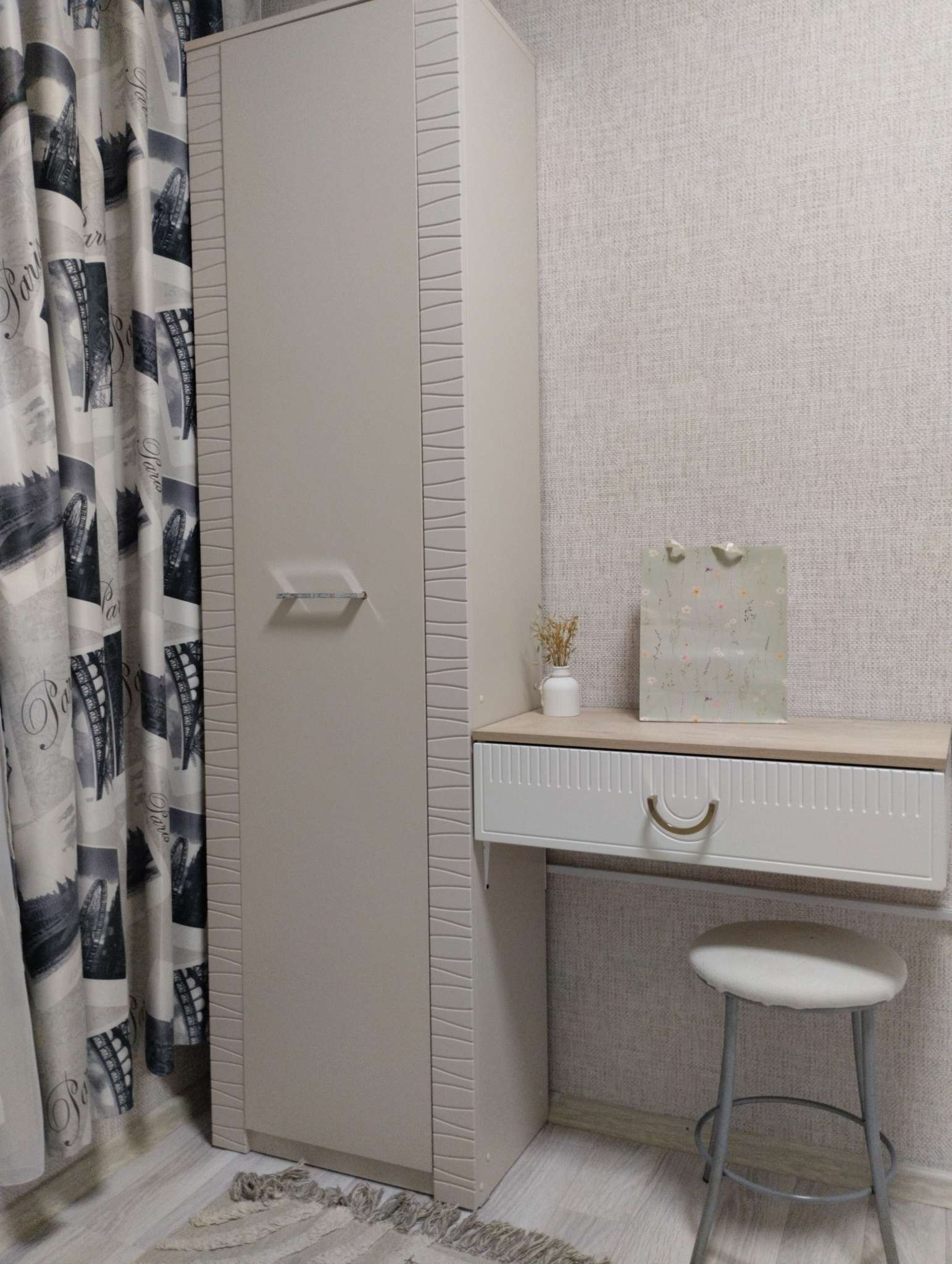 Фотография покупателя товара Шкаф – пенал «Калипсо», 566×350×2100 мм, цвет меланж - Фото 3