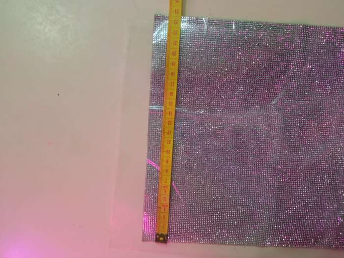 Фотография покупателя товара Стразы термоклеевые на листе, d = 3 мм, 40 × 24 см, цвет серебряный