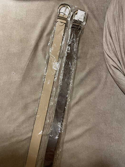 Фотография покупателя товара Ремень женский с винтом, 110×3.3 см, пряжка металл, серебристая, красный - Фото 1