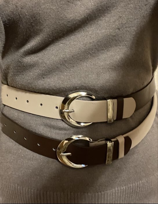 Фотография покупателя товара Ремень женский с винтом, 110×3.3 см, пряжка металл, серебристая, красный - Фото 2