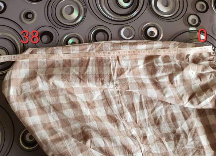 Фотография покупателя товара Простыня на резинке 2-спальная «Этель» Beige cage, 160×200+30 см, жатый хлопок - Фото 3