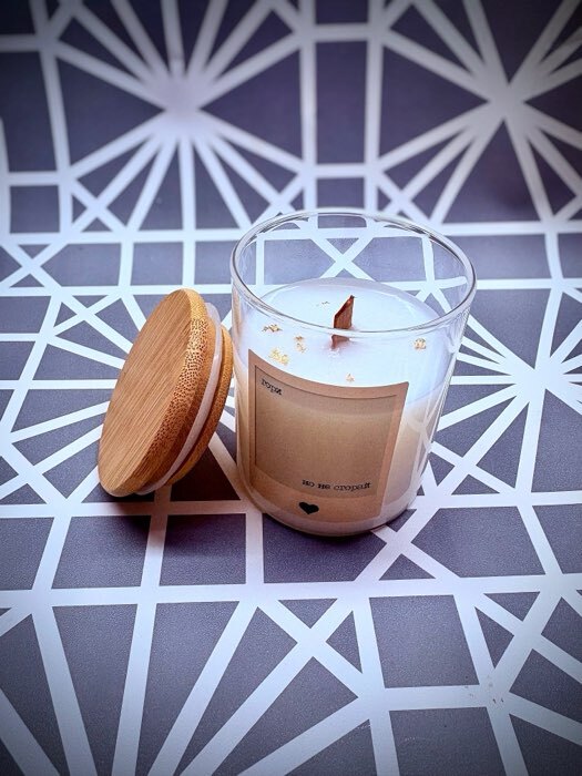 Фотография покупателя товара Банка для свечей стекло с крышкой «Цилиндр» прозрачная 200 мл 6.5×6.5×8 см - Фото 1