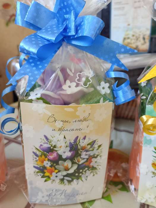 Фотография покупателя товара Подарочный бант - бабочка №1.8, розовый, для упаковки подарков - Фото 3