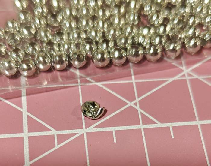 Фотография покупателя товара Бусина «Гематит» d=3 мм, (набор 10 г), цвет серебро - Фото 4