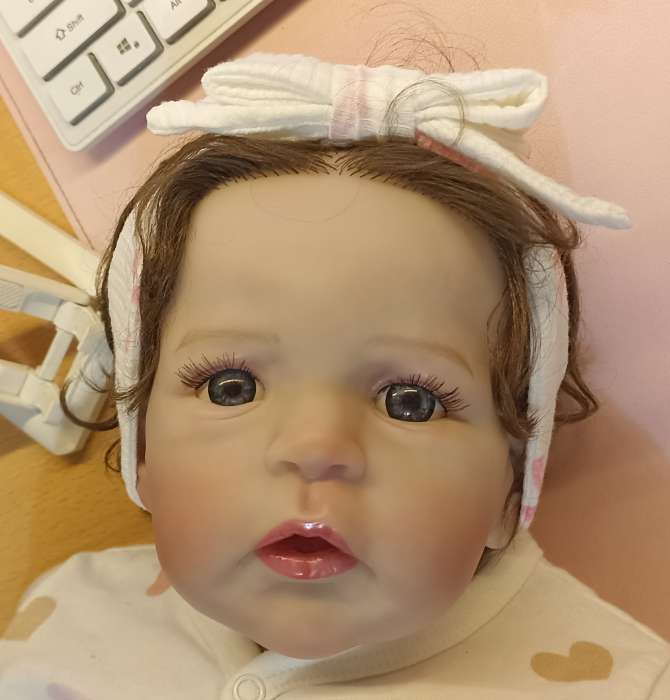 Фотография покупателя товара Ресницы для кукол, набор 2 шт., размер 1 шт. 20×1 см, чёрная - Фото 7