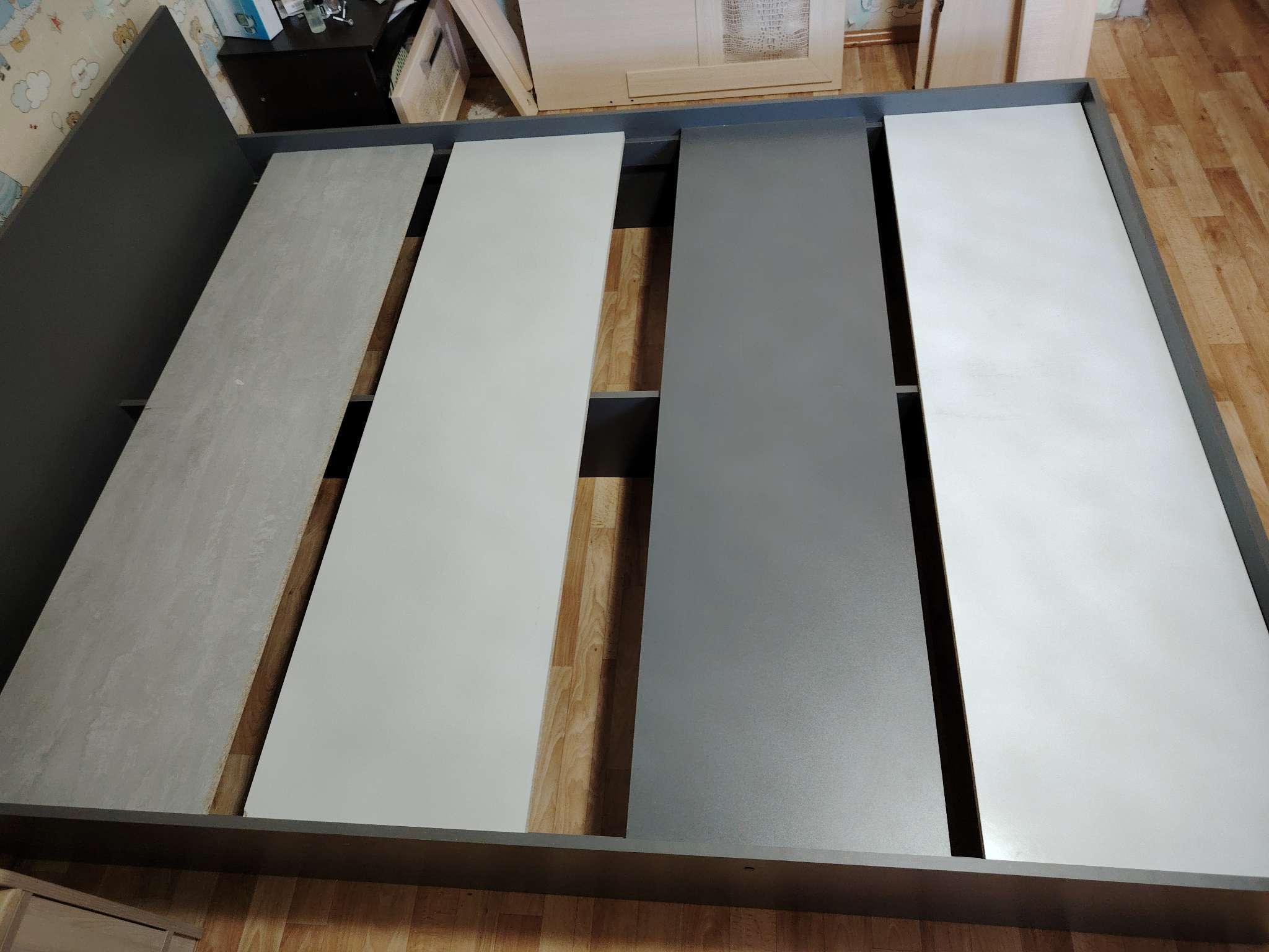 Фотография покупателя товара Кровать двуспальная «Мадера», с основанием, 1600×2000 мм, цвет графит - Фото 9