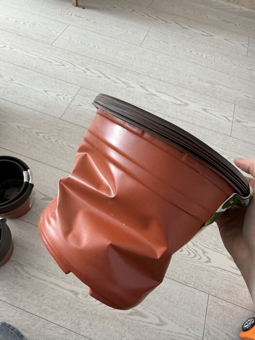 Фотография покупателя товара Горшок для рассады, 3.5 л, d=20 см, h=16 см, мягкий пластик, терракот, Greengo - Фото 36