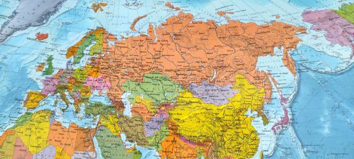 Фотография покупателя товара Географическая карта мира политическая, 101 х 70 см, 1:32 М, ламинированная, настенная